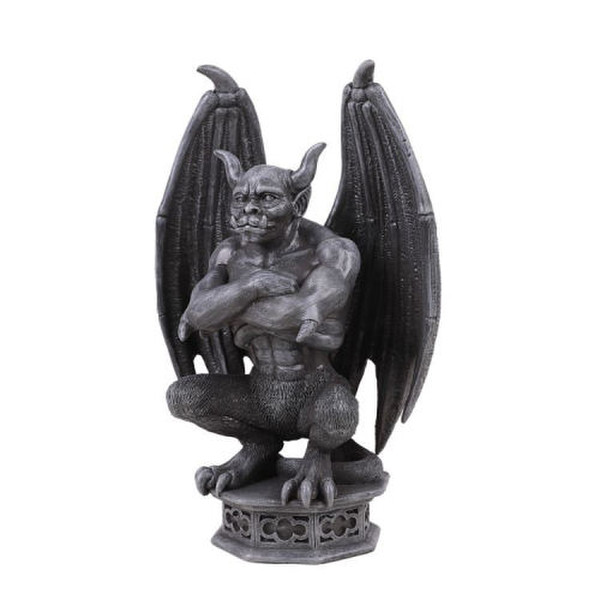 Demon Gargoyle Watching Realm Statue Devilish Horned Surveyor